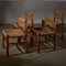Wicker Chair Set, 1960s, Set of 4 1