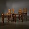 Wicker Chair Set, 1960s, Set of 4 4