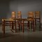 Wicker Chair Set, 1960s, Set of 4 2