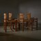 Wicker Chair Set, 1960s, Set of 4 3