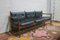 Cadett 3-Sitzer Sofa aus Teak & Leder mit Lederriemen von Eric Merthen, 1960er 1
