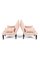 Set of French Armchairs in Pink Stripe Linen, Image 2