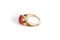 Modernist Coral Ring 5