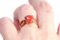 Modernist Coral Ring 6