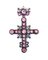 Viktorianischer französischer Emaille Kreuz Anhänger 1