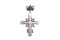 Viktorianischer französischer Emaille Kreuz Anhänger 2