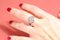 Diamant Blumenring 8