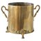 Early 20th Century Bombshell Trench Art Vase in Patinated Brass, 1950s, Image 1