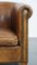 Vintage Club Chair in Sheep Leather with Decorative Nail Finish and Colours 11