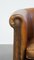 Vintage Club Chair in Sheep Leather with Decorative Nail Finish and Colours 12
