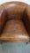 Vintage Club Chair in Sheep Leather with Decorative Nail Finish and Colours 6