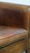 Vintage Club Chair in Sheep Leather with Decorative Nail Finish and Colours 14