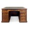 Brown Walnut Pedestal Desk 1
