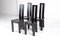 Black Dining Room Chairs by Pietro Costantini, 1970s, Set of 4 2