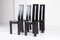 Black Dining Room Chairs by Pietro Costantini, 1970s, Set of 4 3