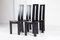 Schwarze Esszimmerstühle von Pietro Costantini, 1970er, 4er Set 3