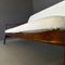 Vintage Italian Sofa in White Bouclé Fabric and Wood from Pizzetti, 1960s 9