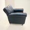 Art Deco Black Leather Club Chair, 1950s 2