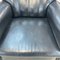 Art Deco Black Leather Club Chair, 1950s 3