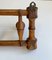 French Faux Bamboo Wall Mounted Coat Rack with Folding Hooks, 1940s, Image 6