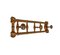French Faux Bamboo Wall Mounted Coat Rack with Folding Hooks, 1940s, Image 1