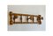 French Faux Bamboo Wall Mounted Coat Rack with Folding Hooks, 1940s, Image 2