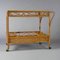 Serving Bar Cart in Bamboo & Rattan by Franco Albini, Italy, 1960s 4