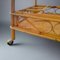 Serving Bar Cart in Bamboo & Rattan by Franco Albini, Italy, 1960s 8
