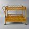 Serving Bar Cart in Bamboo & Rattan by Franco Albini, Italy, 1960s 1