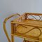 Servierwagen aus Bambus & Rattan von Franco Albini, Italien, 1960er 7