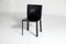 Black Leather Side Chairs from De Couro, 1980s, Set of 3 3