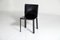 Chaises d'Appoint en Cuir Noir de De Couro, 1980s, Set de 3 3