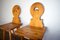 Set of Vintage Wooden Chairs in Pine 3
