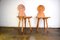 Set of Vintage Wooden Chairs in Pine 4