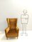 Poltrona modello 437 Goldenrod alato scuro di Gio Ponti per Cassina, anni '50, Immagine 3