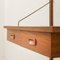 Danish Teak Desk Home Office Shelving Unit, 1960s, Image 8
