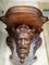 Carved Wooden Devil Face Wall Shelf, Image 3