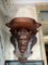 Carved Wooden Devil Face Wall Shelf, Image 1