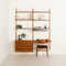 Home Office Wall Unit with Desk and Lamp by Poul Cadovius or Cado, Denamrk, 1960s, Image 3