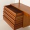 Home Office Wall Unit with Desk and Lamp by Poul Cadovius or Cado, Denamrk, 1960s, Image 11