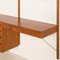 Home Office Wall Unit with Desk and Lamp by Poul Cadovius or Cado, Denamrk, 1960s, Image 8