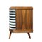 Two-Door Sideboard with Op Art Motif, 1950 3