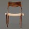 Model 71 Dining Chair in Walnut and Paper Cord by Niels Otto Møller for J.L. Møllers, 1950s 9