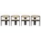 Pamplona Chairs by Augusto Savini for Pozzi, 1965, Set of 4 1