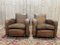 Leather Club Chairs, Set of 2 1