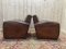 Leather Club Chairs, Set of 2 5