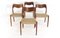 Chaises Modèle 71 par Niels O Möller, 1920s, Set de 4 3