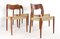 Chaises Modèle 71 par Niels O Möller, 1920s, Set de 4 9