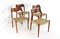 Chaises Modèle 71 par Niels O Möller, 1920s, Set de 4 4