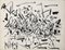 Gen Paul, Horse Racing, 1962, India Ink on Paper, Image 1